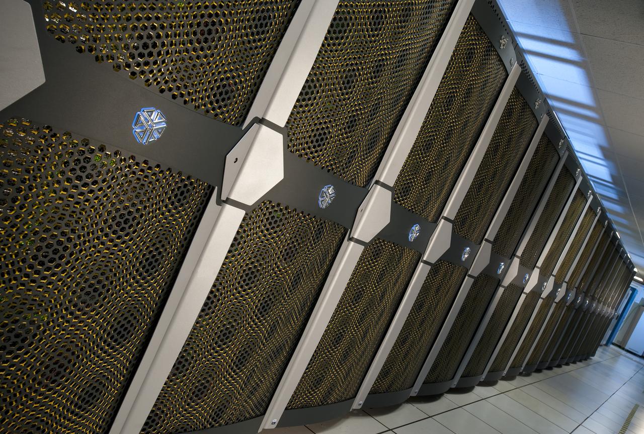 NASA Pleiades supercomputer racks, archival computing photograph, not a NIST system