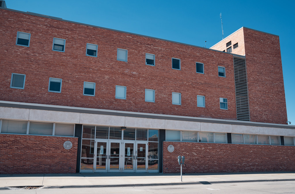 Federal courthouse exterior in Council Bluffs.