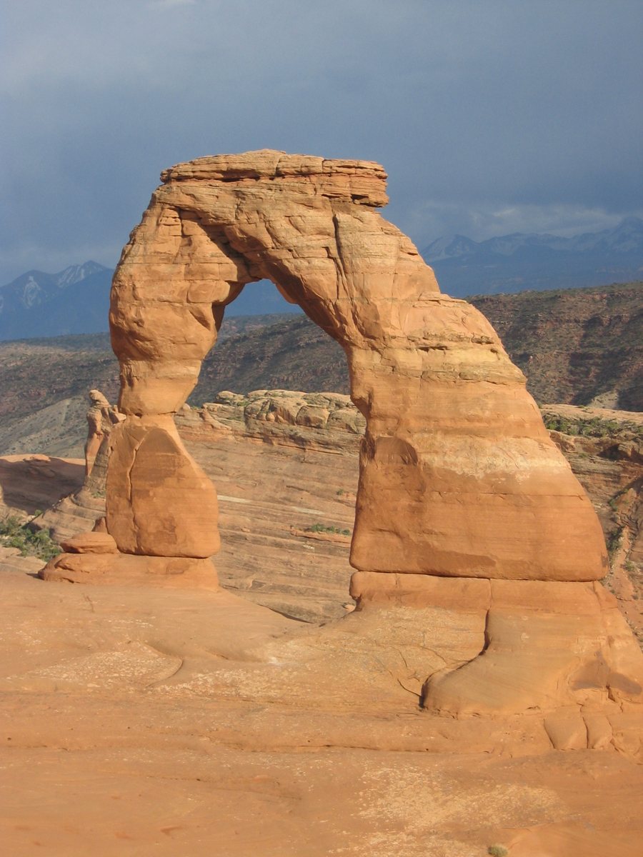 Delicate Arch in Arches National Park, photographed July 12, 2006.