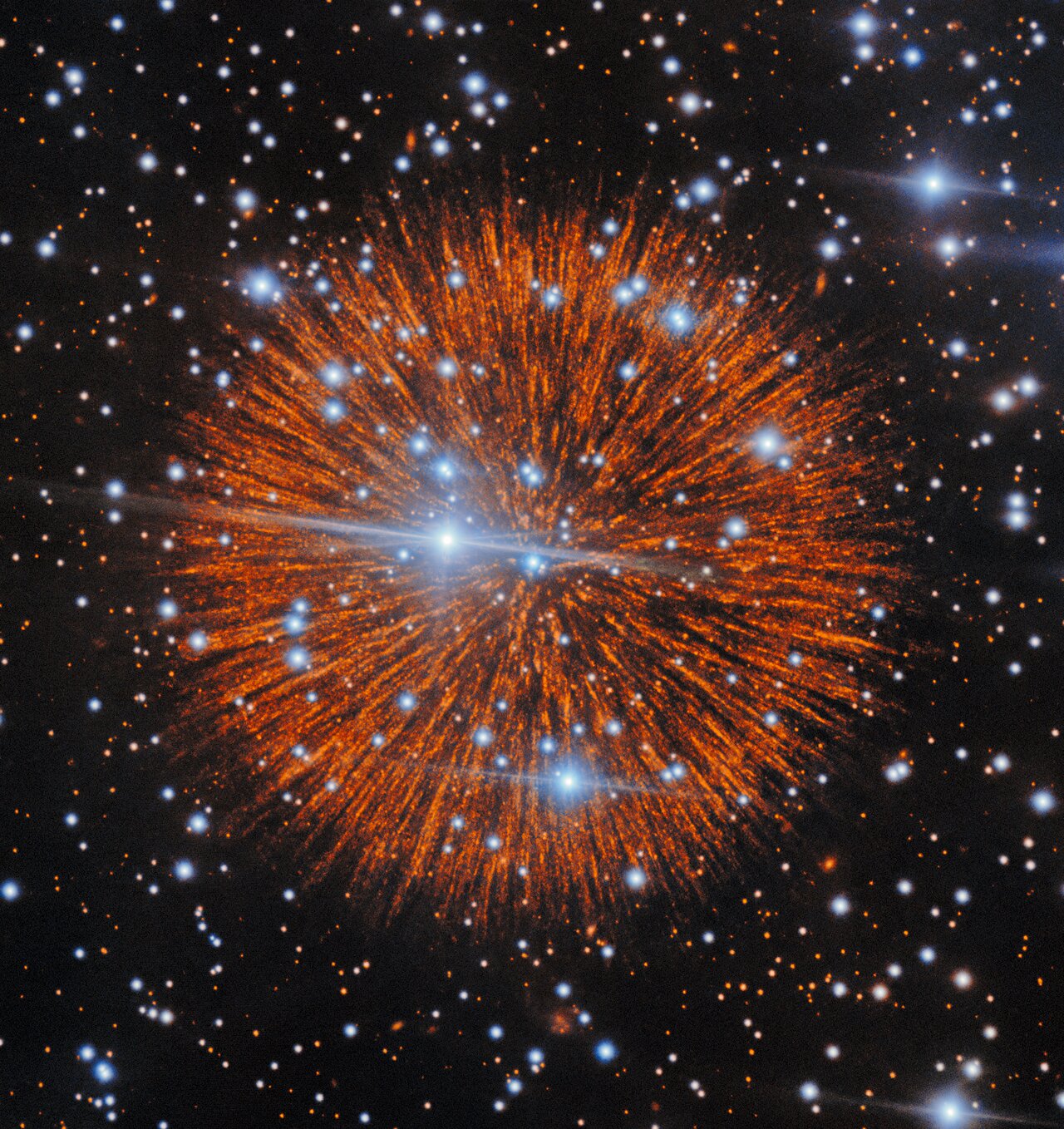 Gemini observation of Pa 30’s radial filaments.