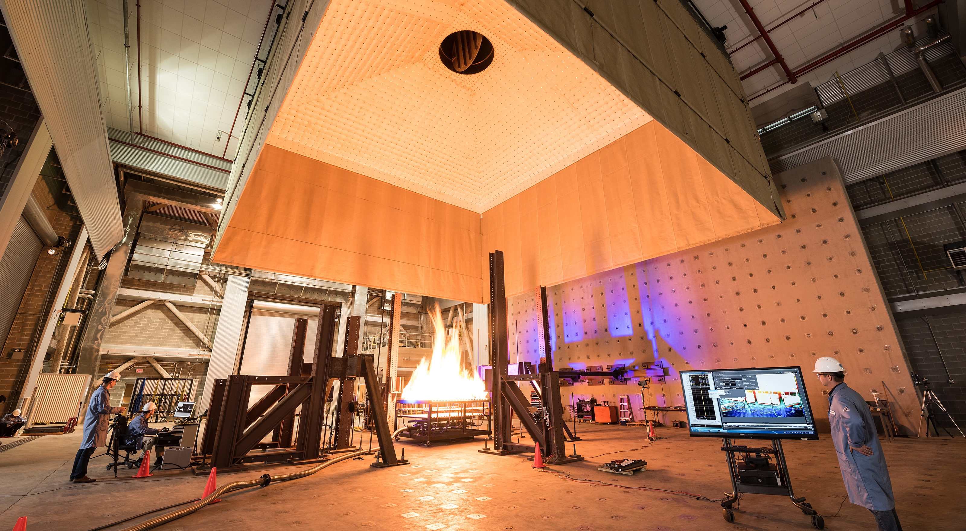 Archival NIST fire-lab experiment, not Safe Step testing.
